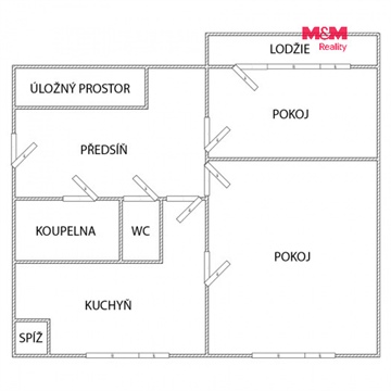 Prodej bytu 2+1, 61 m² - 6