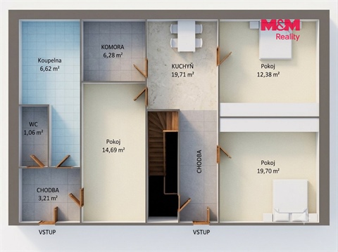 Prodej chaty / chapuly, 84 m² - 20