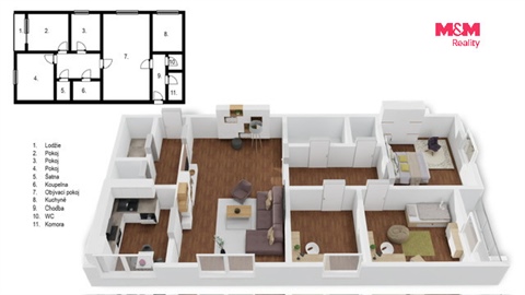 Prodej bytu 4+1, 85 m² 24