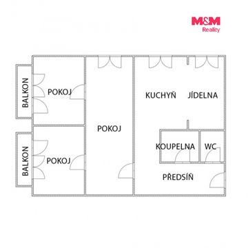 Prodej bytu 3+1, 67 m² 12