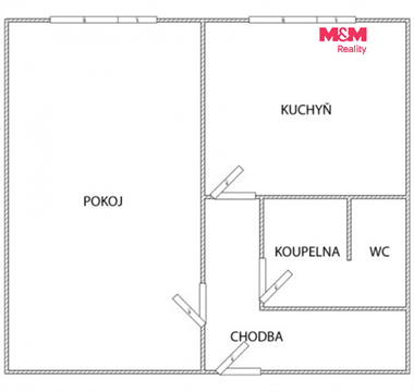 Pronájem bytu 1+1, 41 m² 10