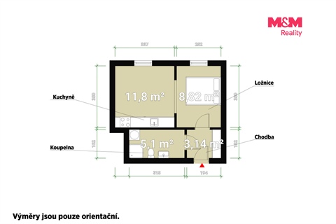 Prodej bytu 1kk, 35 m² 14
