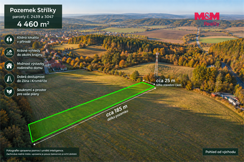 Prodej stavebního pozemku, 4 460 m² - 0
