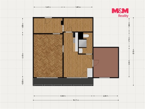 Prodej bytu 2+1, 66 m² 20