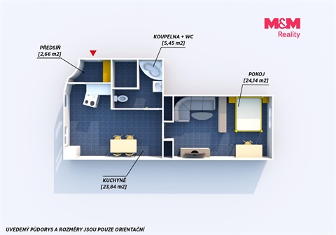 Pronájem bytu 2kk, 57 m² - 6