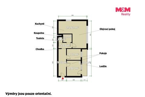 Prodej bytu 3kk, 60 m² - 6