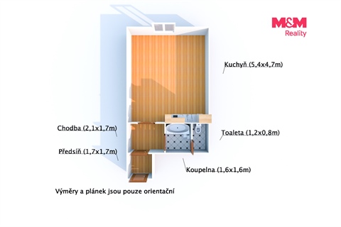 Prodej bytu 1kk, 35 m² - 0