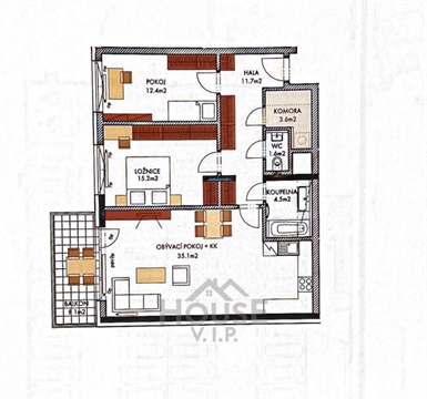 Prodej bytu 3kk, 89 m² - 2