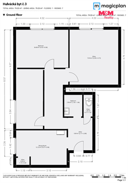 Pronájem bytu 3+1, 79 m² - 14