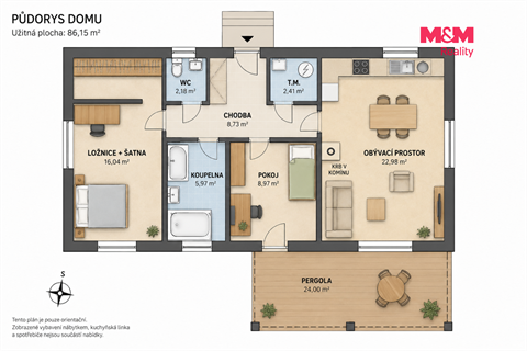 Pronájem rodinného domu, 67 m² - 24