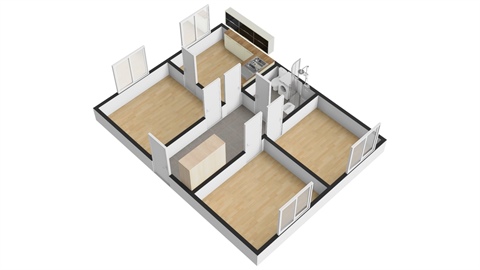 Pronájem bytu 3kk, 60 m² - 4