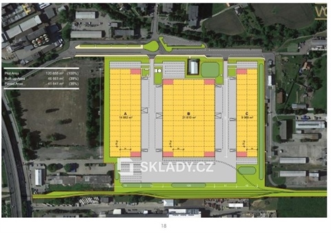 Pronájem skladu / haly, 25 000 m² - 2