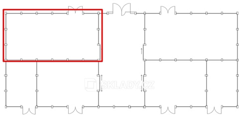 Pronájem skladu / haly, 158 m² 2