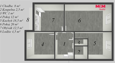 Prodej bytu 3+1, 79 m² - 24