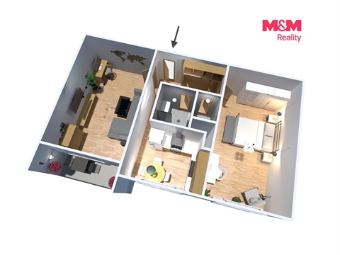 Prodej bytu 2+1, 64 m² 8