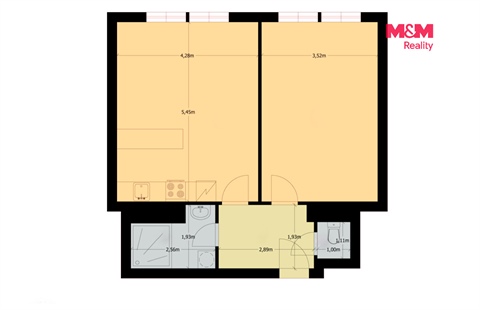 Prodej bytu 2kk, 54 m² 16