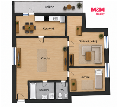 Prodej bytu 2+1, 57 m² - 12