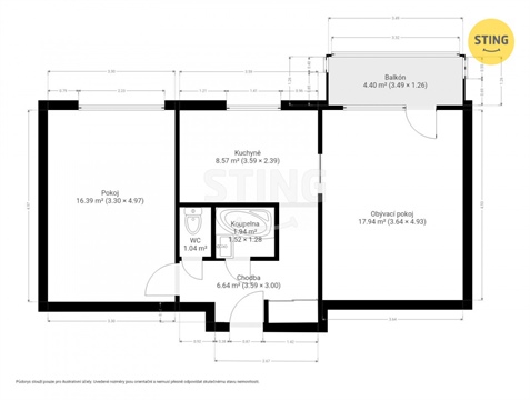 Prodej bytu 2+1, 52 m² 20
