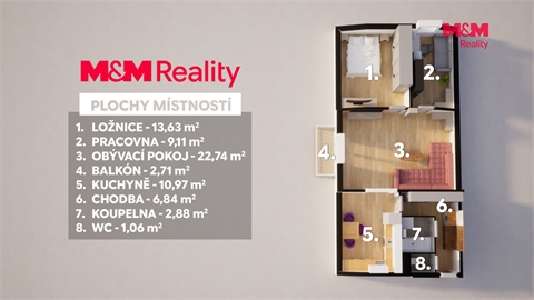 Prodej bytu 3+1, 67 m² - 20