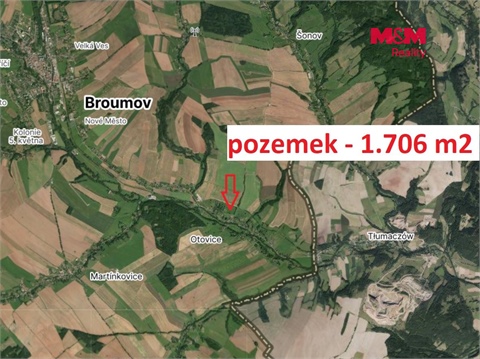 Prodej louky, 1 706 m² 2
