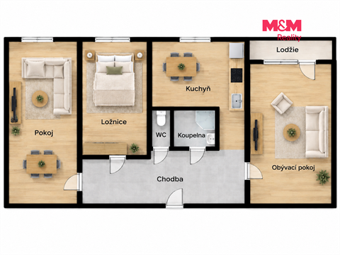 Prodej bytu 3+1, 73 m² - 6