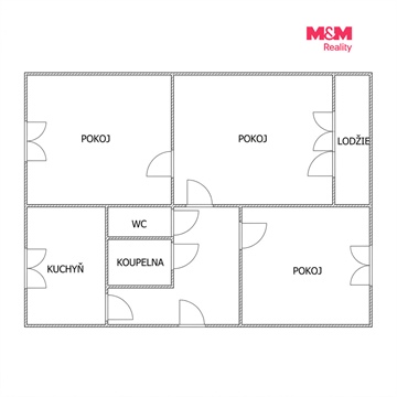 Pronájem bytu 3+1, 76 m² 6