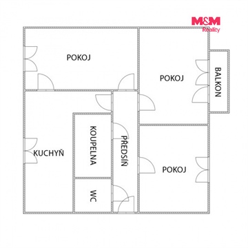 Pronájem bytu 3+1, 65 m² 12