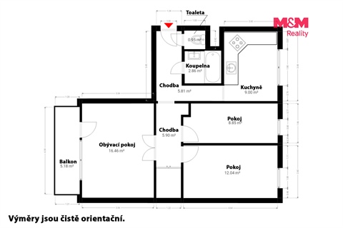Prodej bytu 3+1, 70 m² - 18