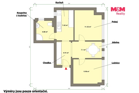 Pronájem bytu 2+1, 72 m² 14