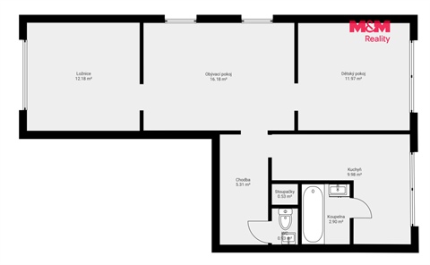 Prodej bytu 3+1, 63 m² 14