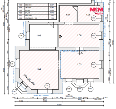 Pronájem obchodních prostor, 92 m² 2