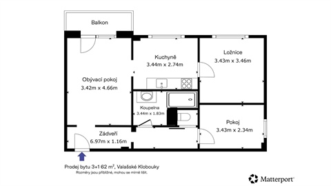 Prodej bytu 3+1, 62 m² - 18
