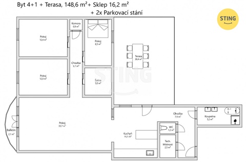 Prodej bytu 4+1, 108 m² - 18