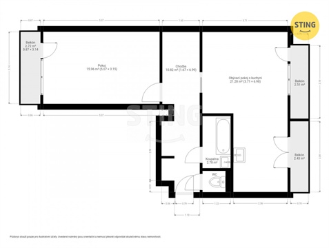 Prodej bytu 2+1, 62 m² 16