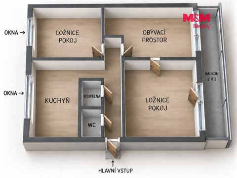 Prodej bytu 3+1, 74 m² 14
