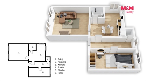 Pronájem rodinného domu, 67 m² 6