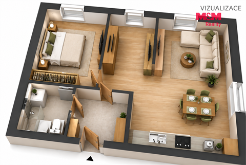 Prodej bytu 2kk, 52 m² - 2
