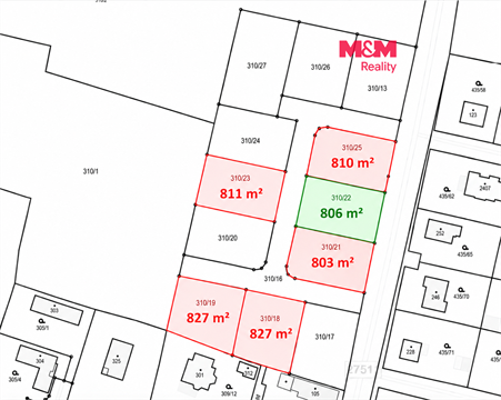 Prodej stavebního pozemku, 806 m² 0