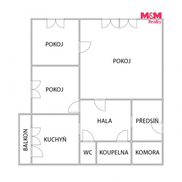 Prodej bytu 3+1, 65 m² 12