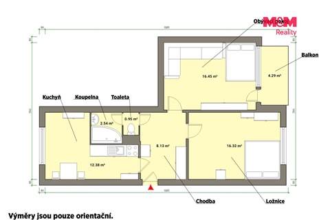 Prodej bytu 2+1, 63 m² 4