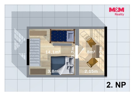 Prodej chaty / chapuly, 33 m² 12