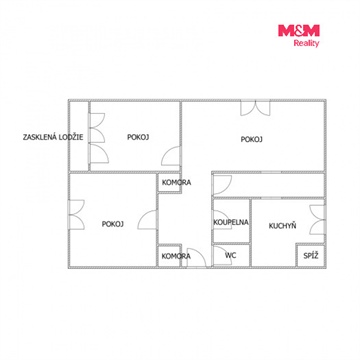 Pronájem bytu 3+1, 76 m² 16