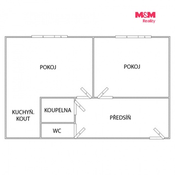 Prodej bytu 2kk, 39 m² - 2