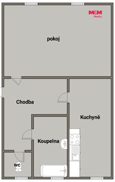 Prodej bytu 1+1, 48 m² 6