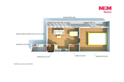 Pronájem bytu 2kk, 70 m² - 16