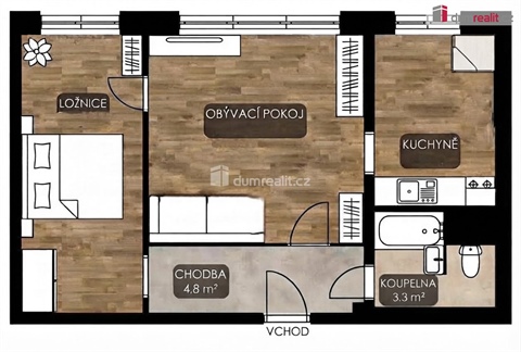 Prodej bytu 2+1, 46 m² 16