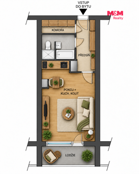 Prodej bytu 1kk, 35 m² - 4