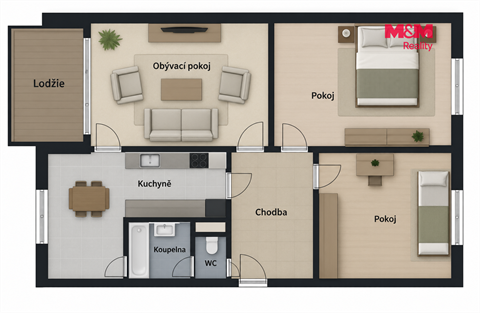 Prodej bytu 3+1, 75 m² 4