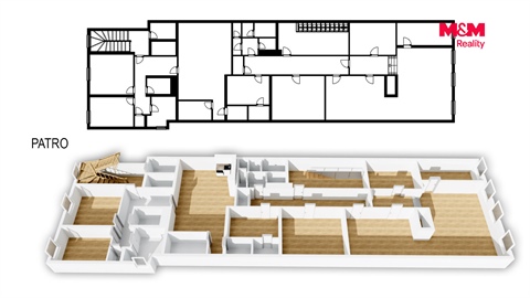 Pronájem kanceláře, 206 m² - 12