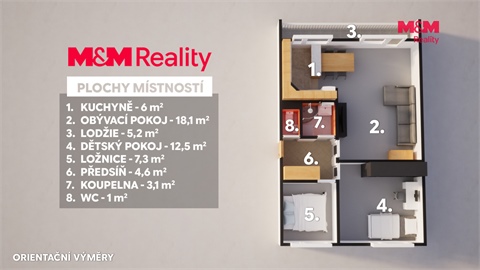 Prodej bytu 3kk, 61 m² - 16